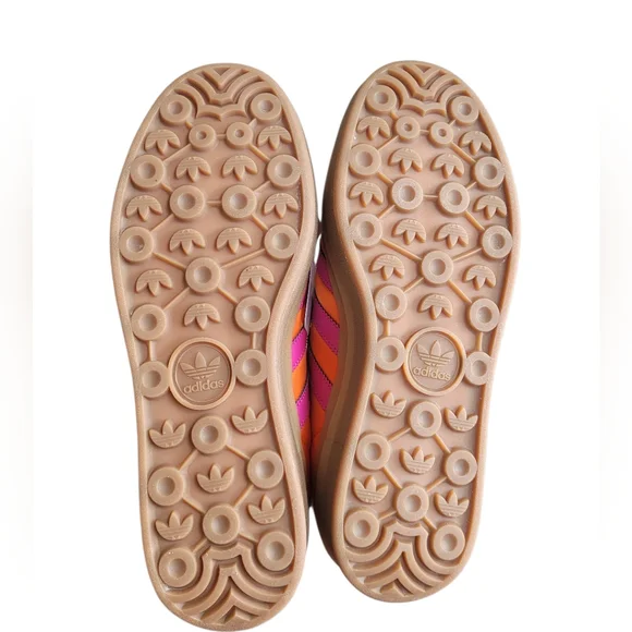 ADIDAS Orange Purple Gazelle Bold Lace Up Sneakers Size 9 - Picture 11 of 15